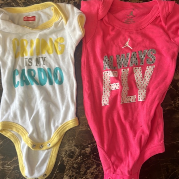 Baby lot 3-9 months girls summer Gerber onesie shirt short dress infant Jordan - Picture 7 of 11